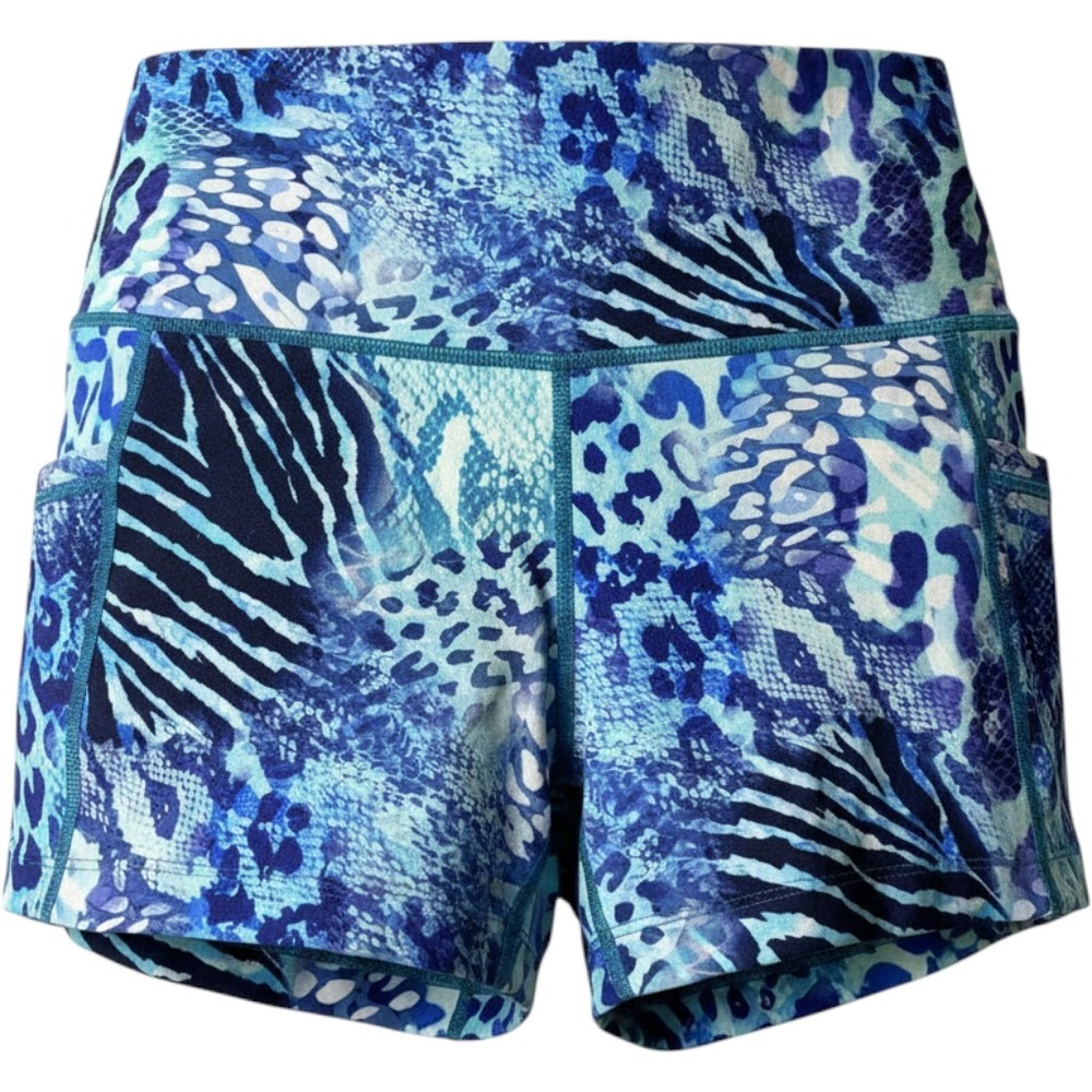 Constantly Varied Gear Athletic Shorts Small Blue‎ Animal Print Squat Approved